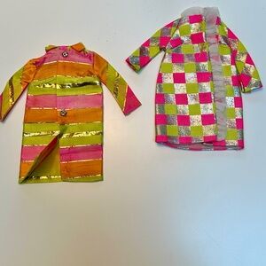 Two Vint Barbie coats with label